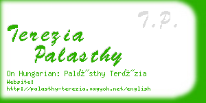 terezia palasthy business card